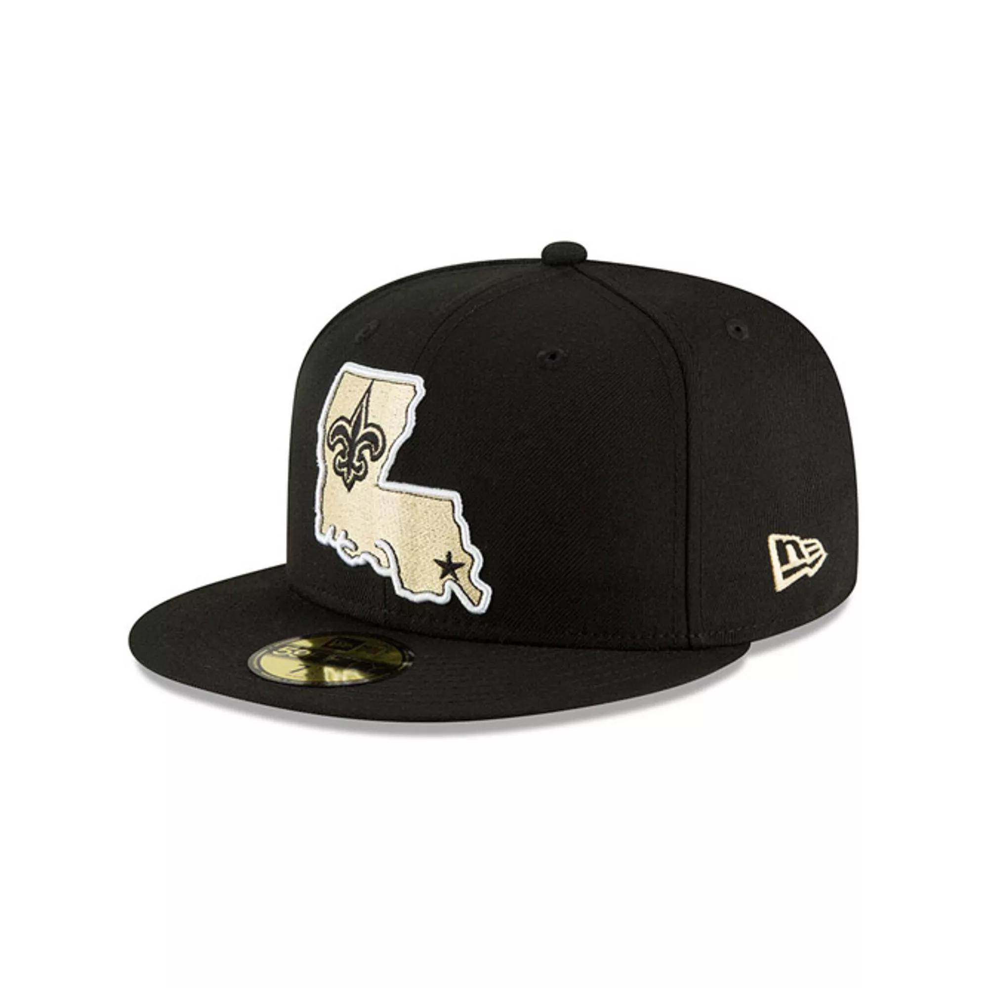 Men's New Era Black New Orleans Saints Omaha 59FIFTY Hat,  Product Image