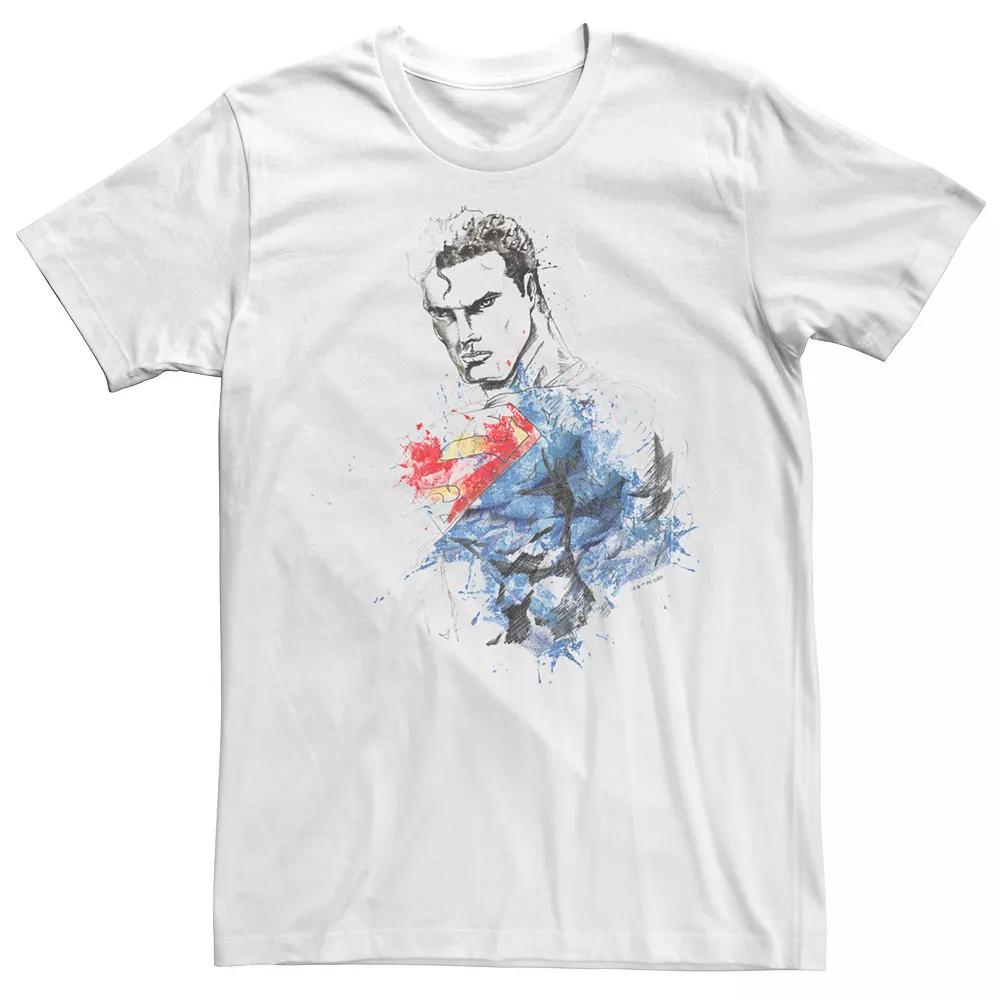 Men's Superman Color Sketch Graphic Tee,  Product Image