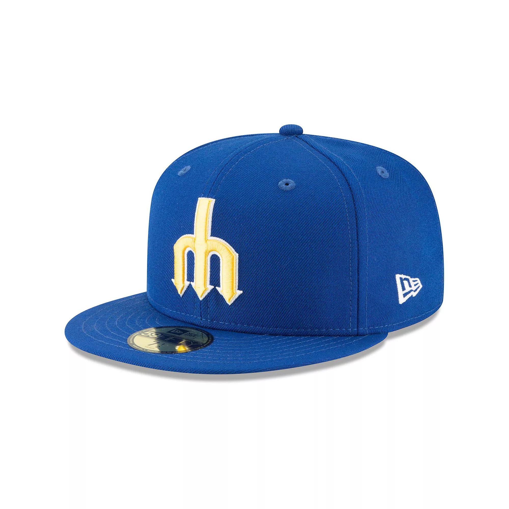 Men's New Era Blue Seattle Mariners Cooperstown Collection Wool 59FIFTY Fitted Hat,  Product Image
