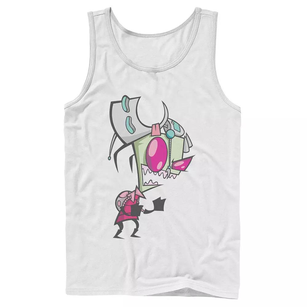 Men's Nickelodeon Invader Zim Menacing Laugh Tired Gir Portrait Graphic Graphic Tank Top,  Product Image