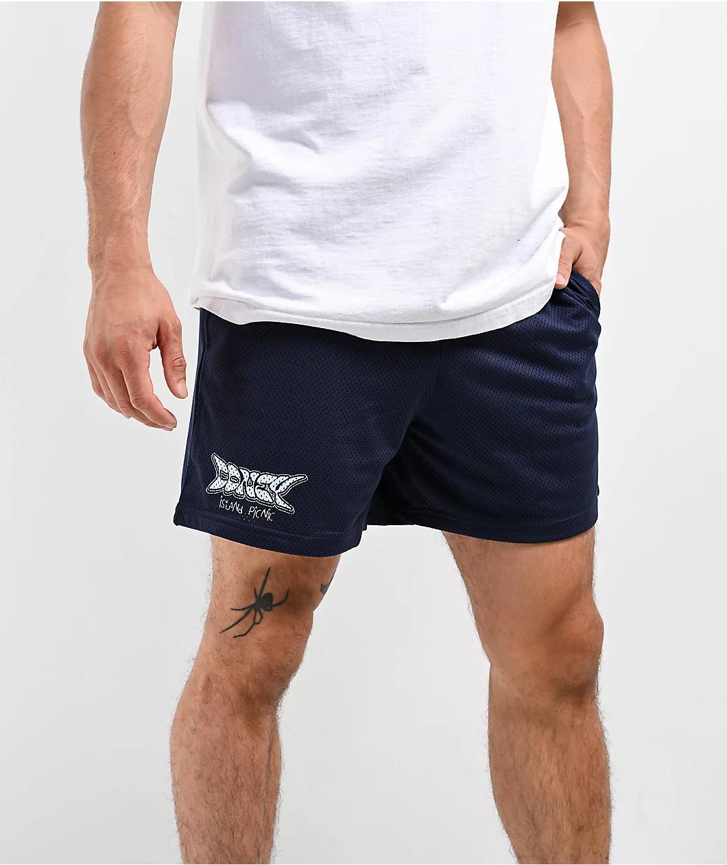Coney Island Picnic Tour Navy Mesh Shorts Product Image