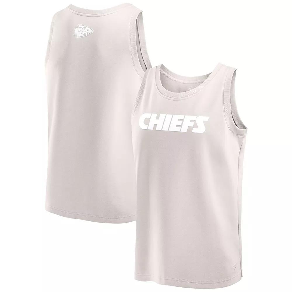 Men's Fanatics Cream Kansas City Chiefs Elements Tank Top,  Product Image