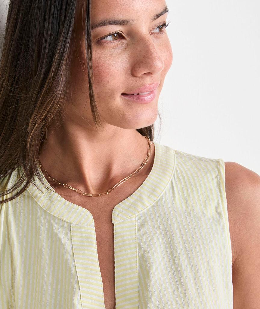 Harbor Seersucker Tiered Dress Product Image