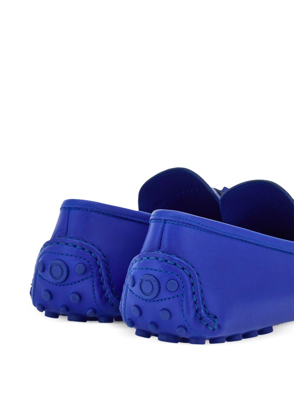 Driver Gancini-plaque leather loafers  Product Image