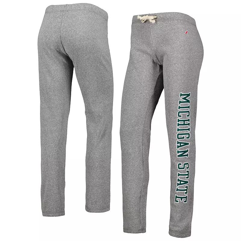 Women's League Collegiate Wear Heather Gray Michigan State Spartans Victory Springs Tri-Blend Jogger Pants,  Product Image