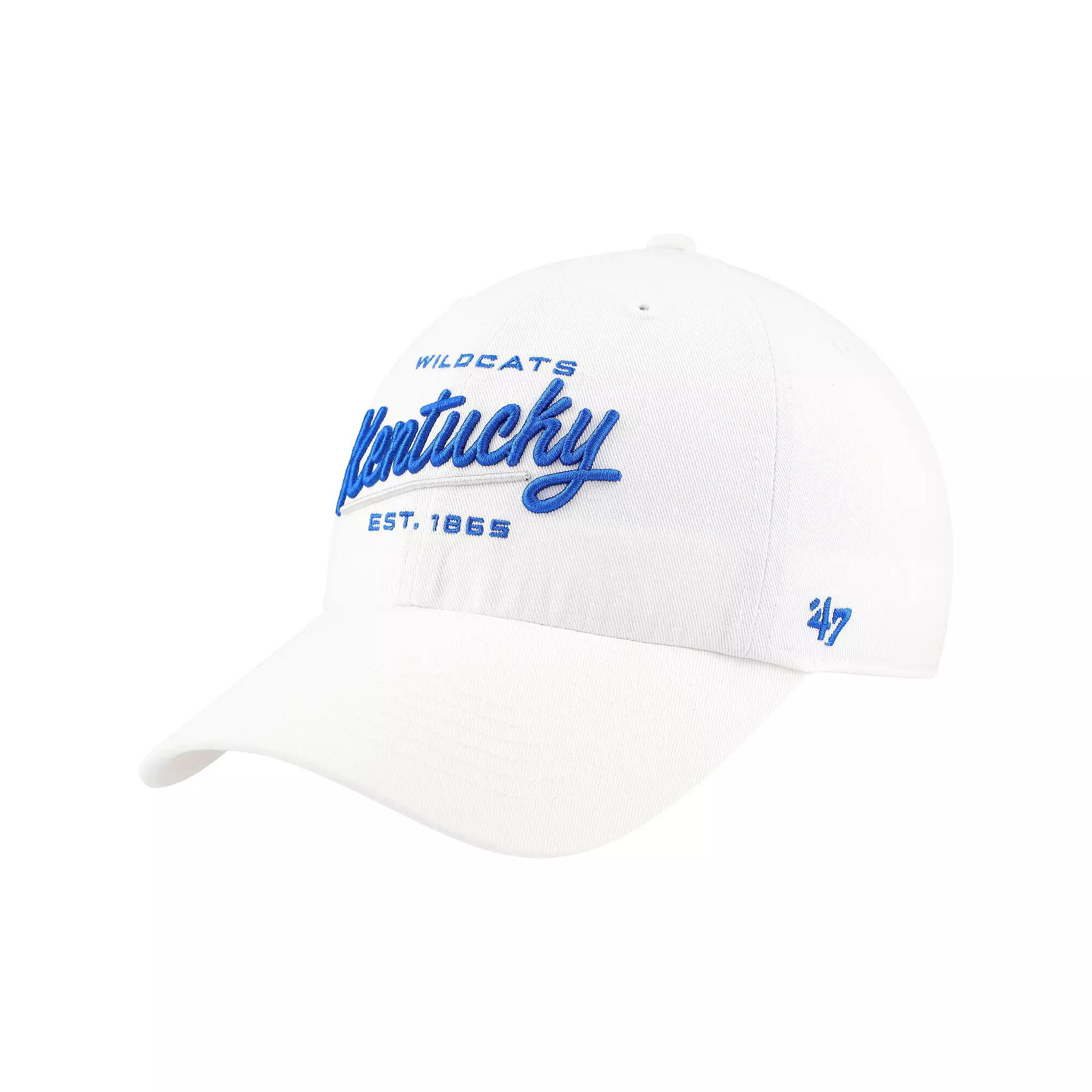 Women's '47 White Kentucky Wildcats Sidney Clean Up Adjustable Hat Product Image