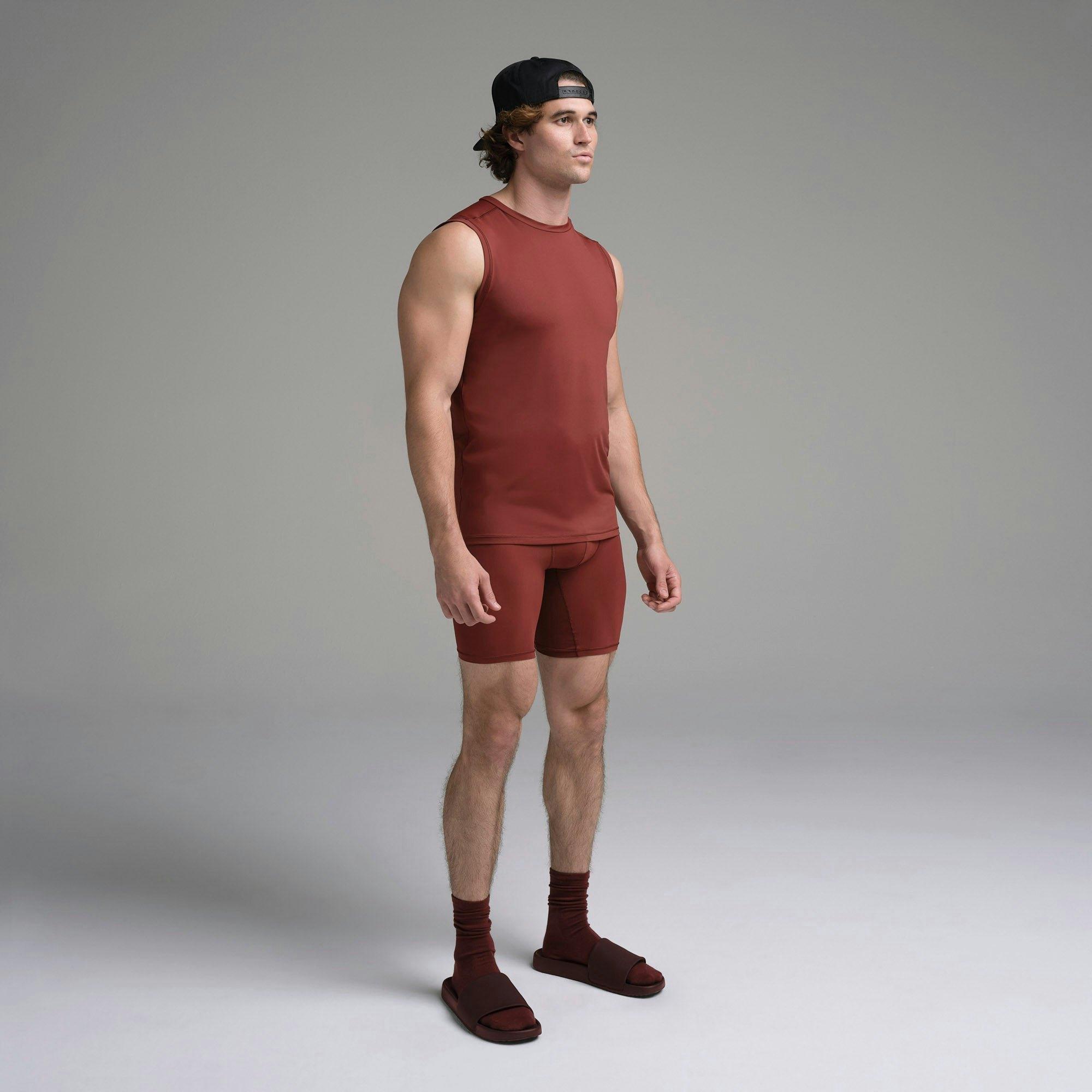 SKIMS SPORT MENS MUSCLE TANK | SANGRIA Product Image