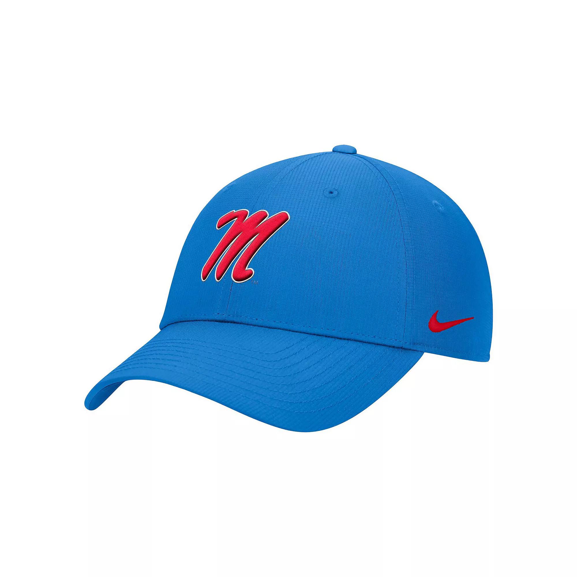 Men's Nike Powder Blue Ole Miss Rebels 2025 On-Field Club Performance Adjustable Hat,  Product Image