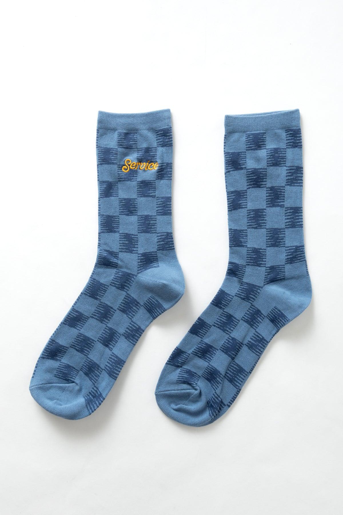 Service Works - Checker Socks - Green Product Image