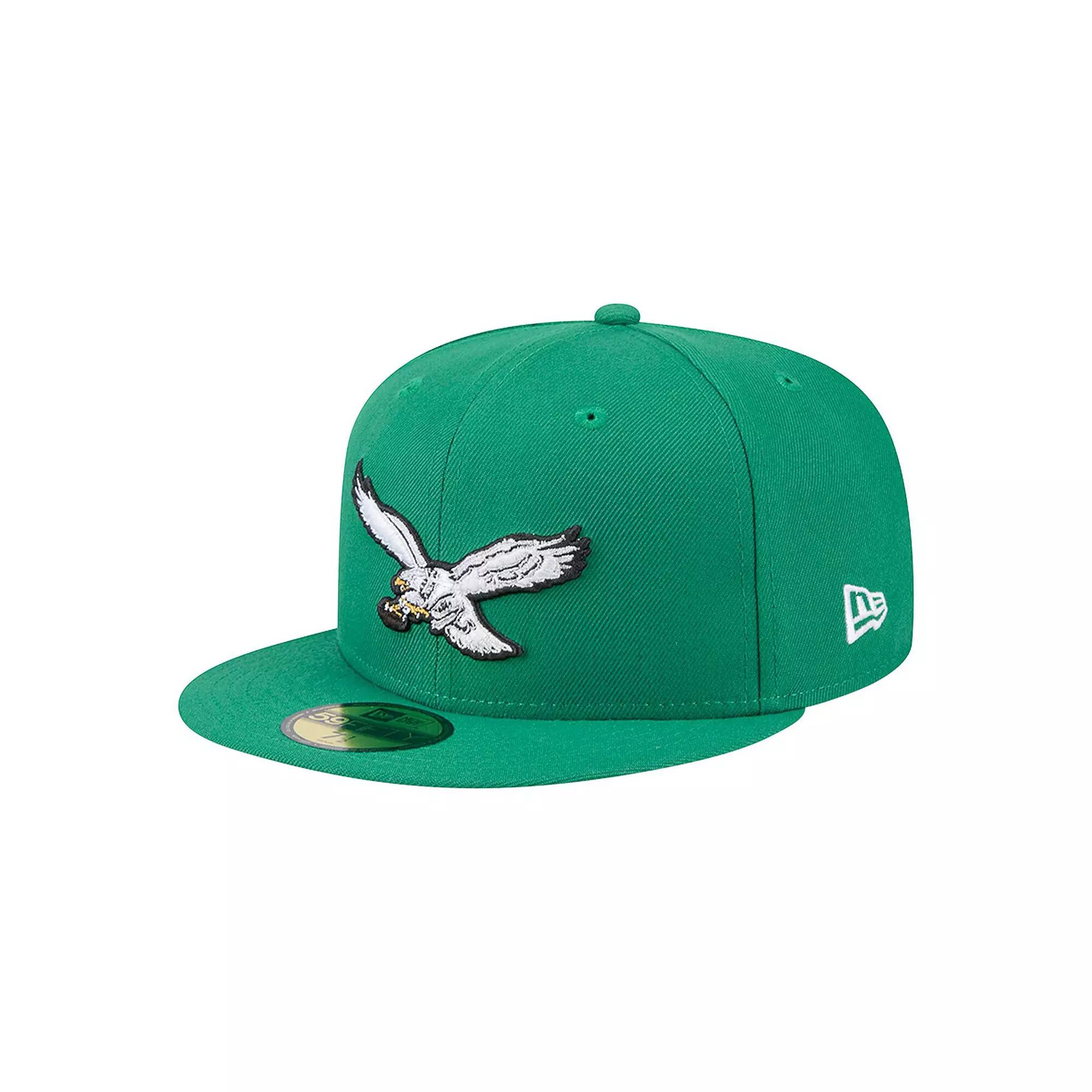 Men's New Era Kelly Green Philadelphia Eagles Main 59FIFTY Fitted Hat,  Product Image