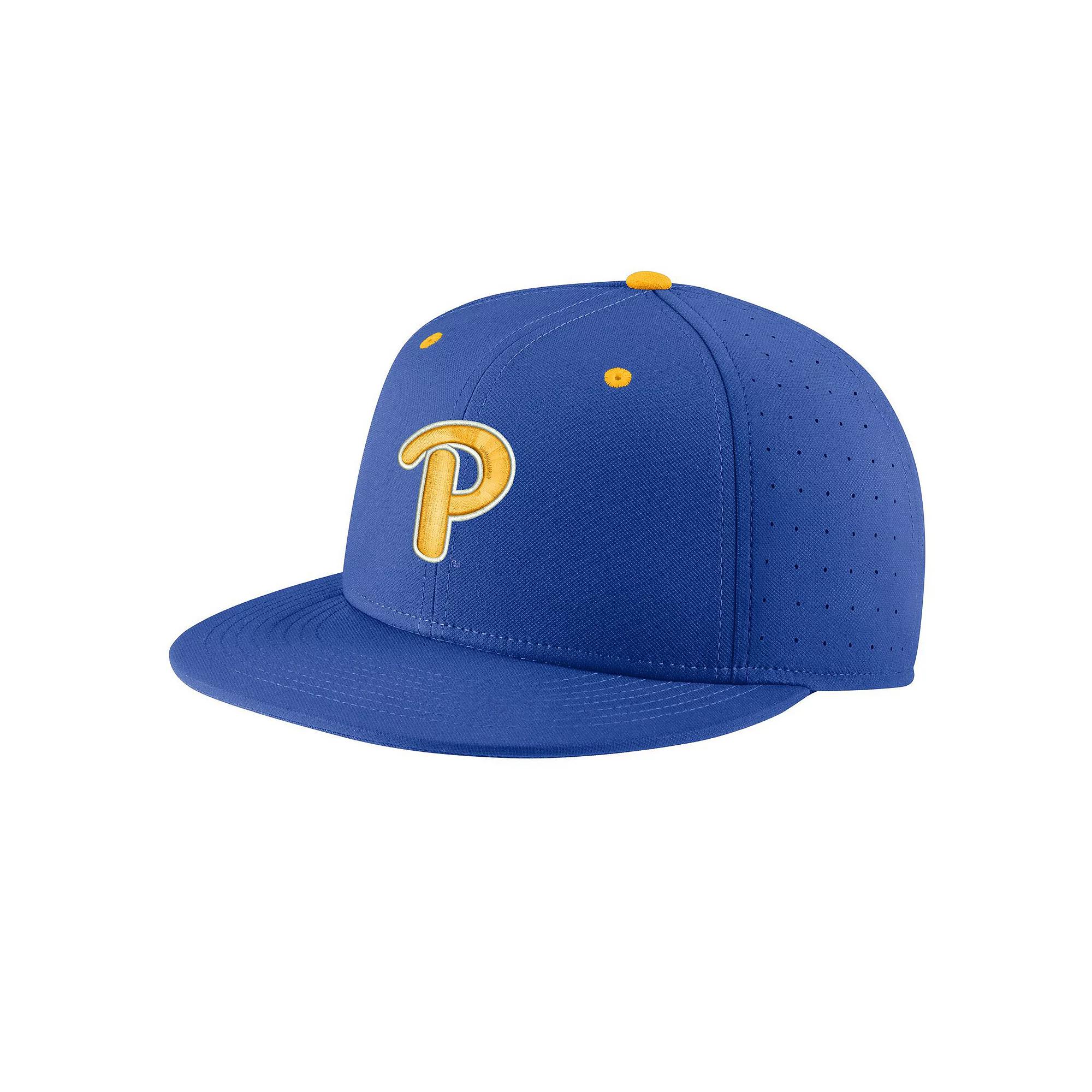 Men's Nike Royal Pitt Panthers Aero True Baseball Performance Fitted Hat,  Product Image
