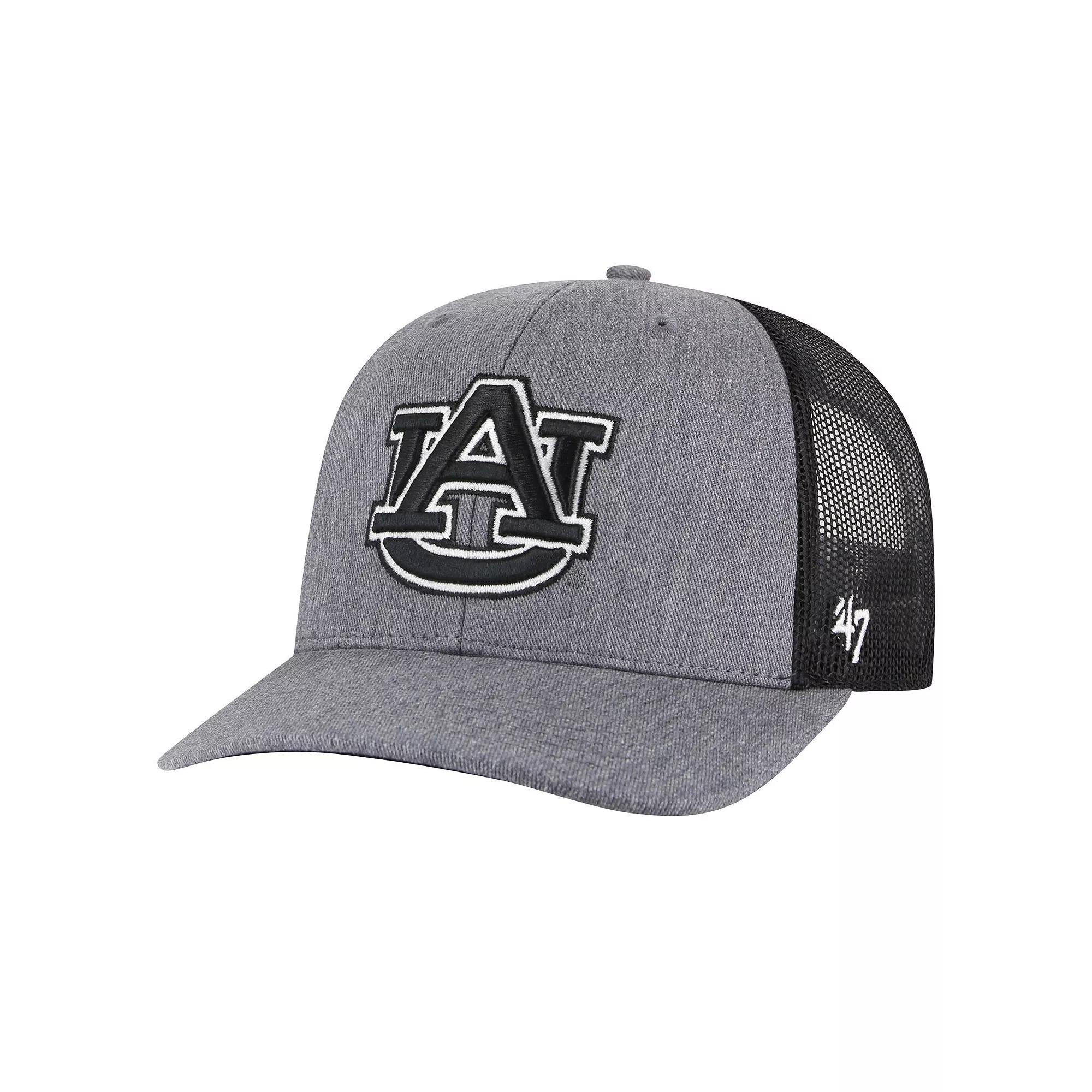 Men's '47 Charcoal Auburn Tigers Carbon Trucker Adjustable Hat Product Image