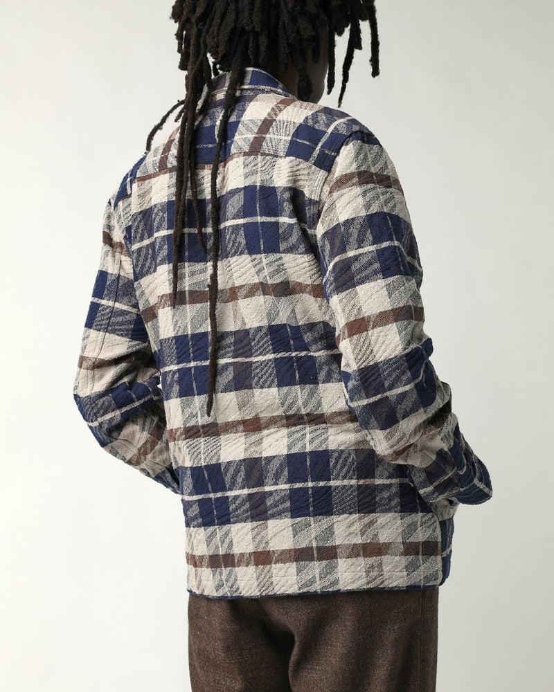 Jacquard Plaid Zip Jacket Product Image