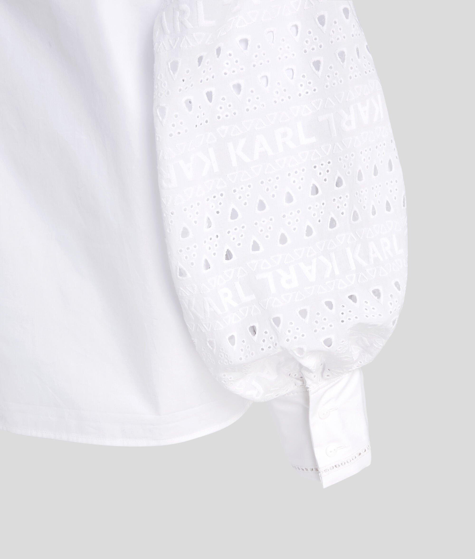 BRODERIE ANGLAISE OFF-SHOULDER SHIRT Product Image