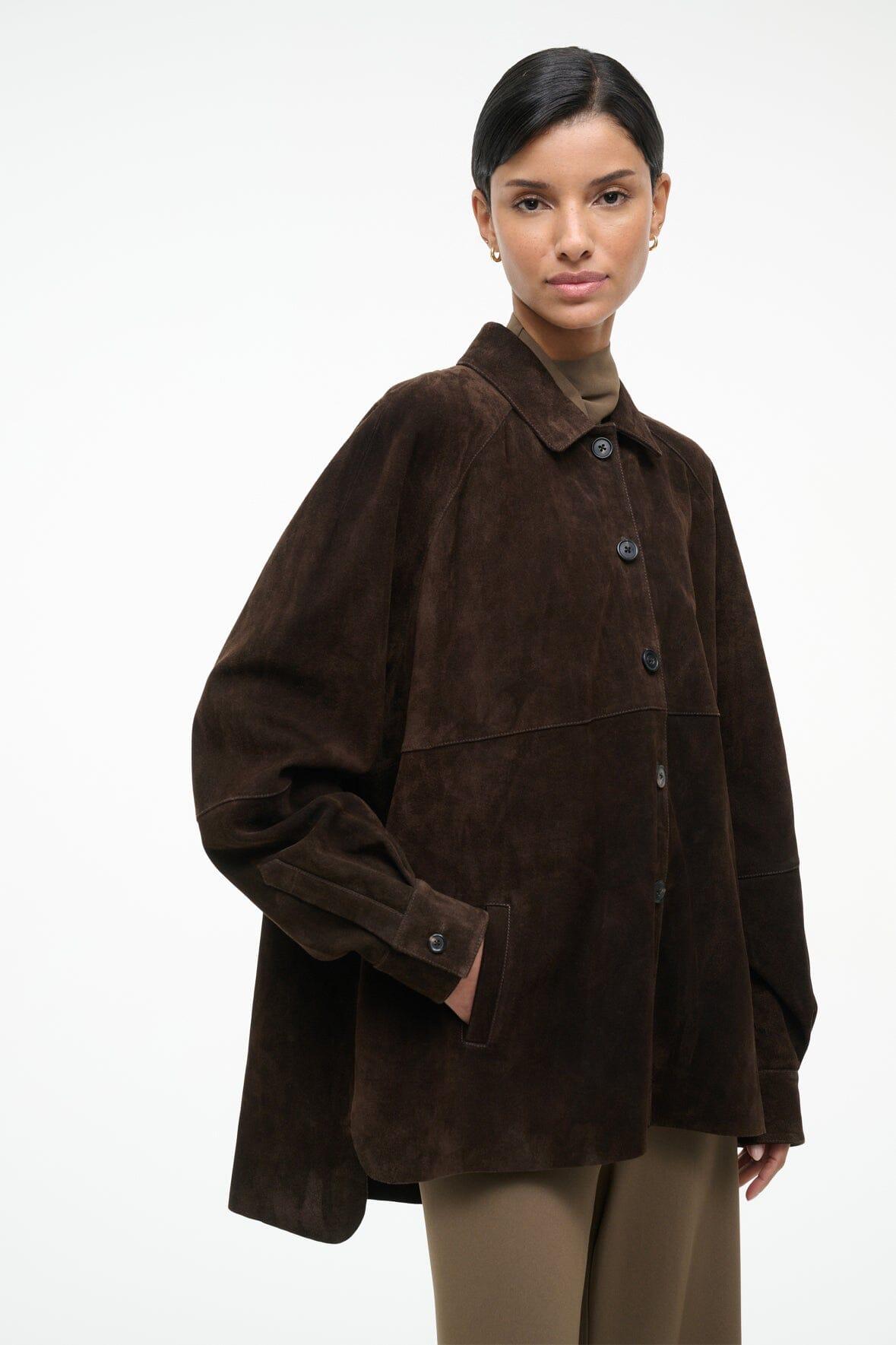 JOSETTE SUEDE SHIRT | ESPRESSO Product Image