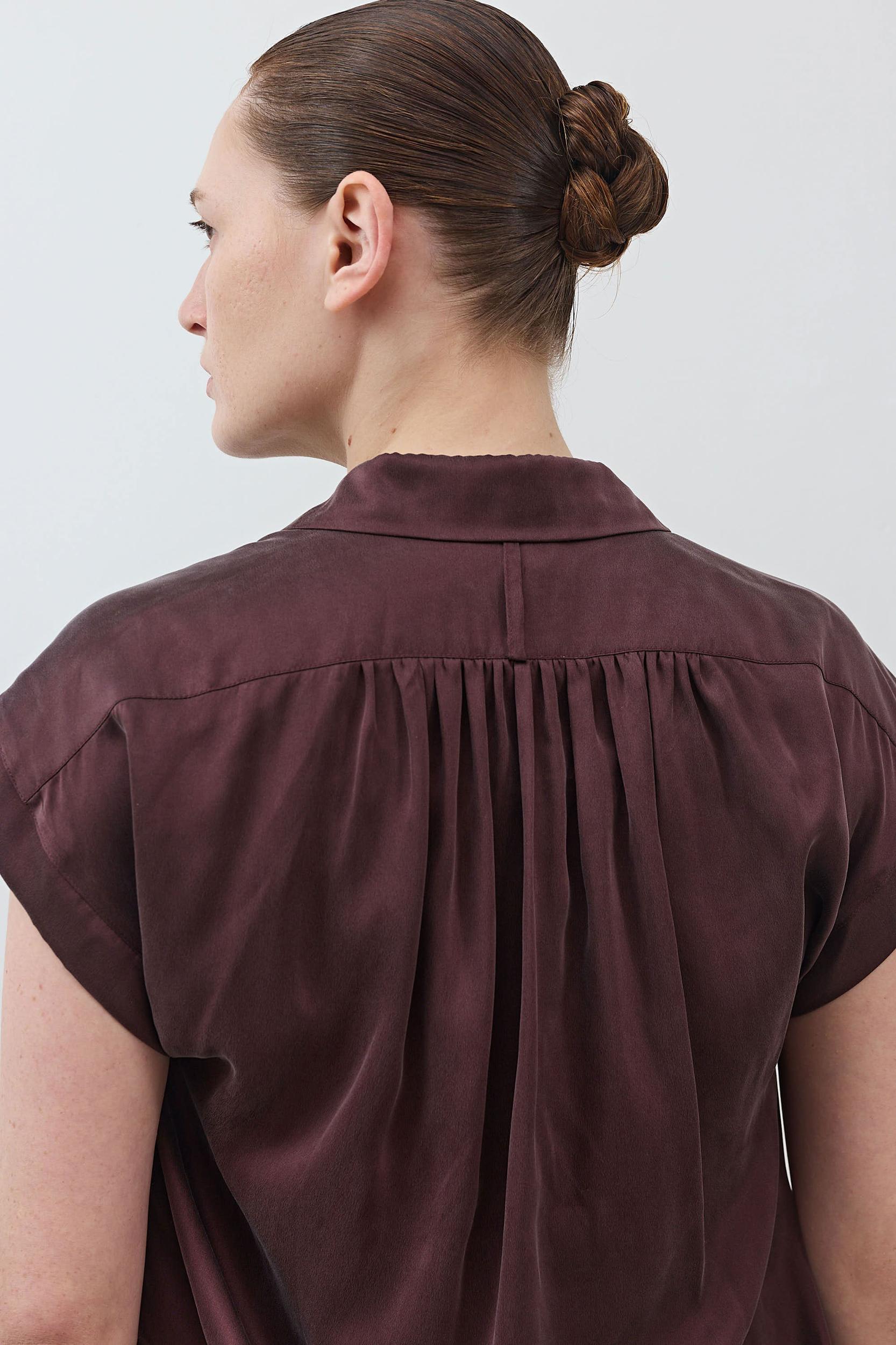 The Nonchalant Oversized Silk Blouse Product Image
