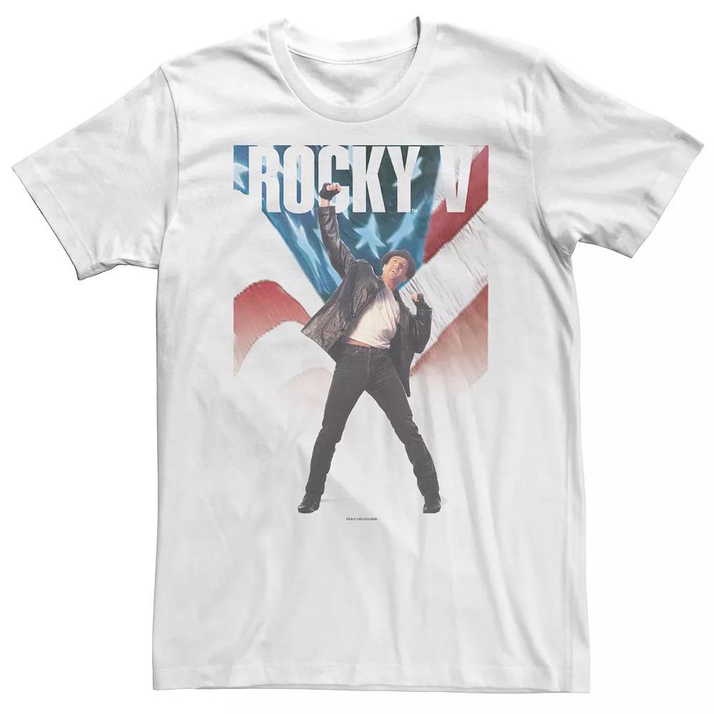Big & Tall Rocky V American Flag Fade Tee, Men's,  Product Image