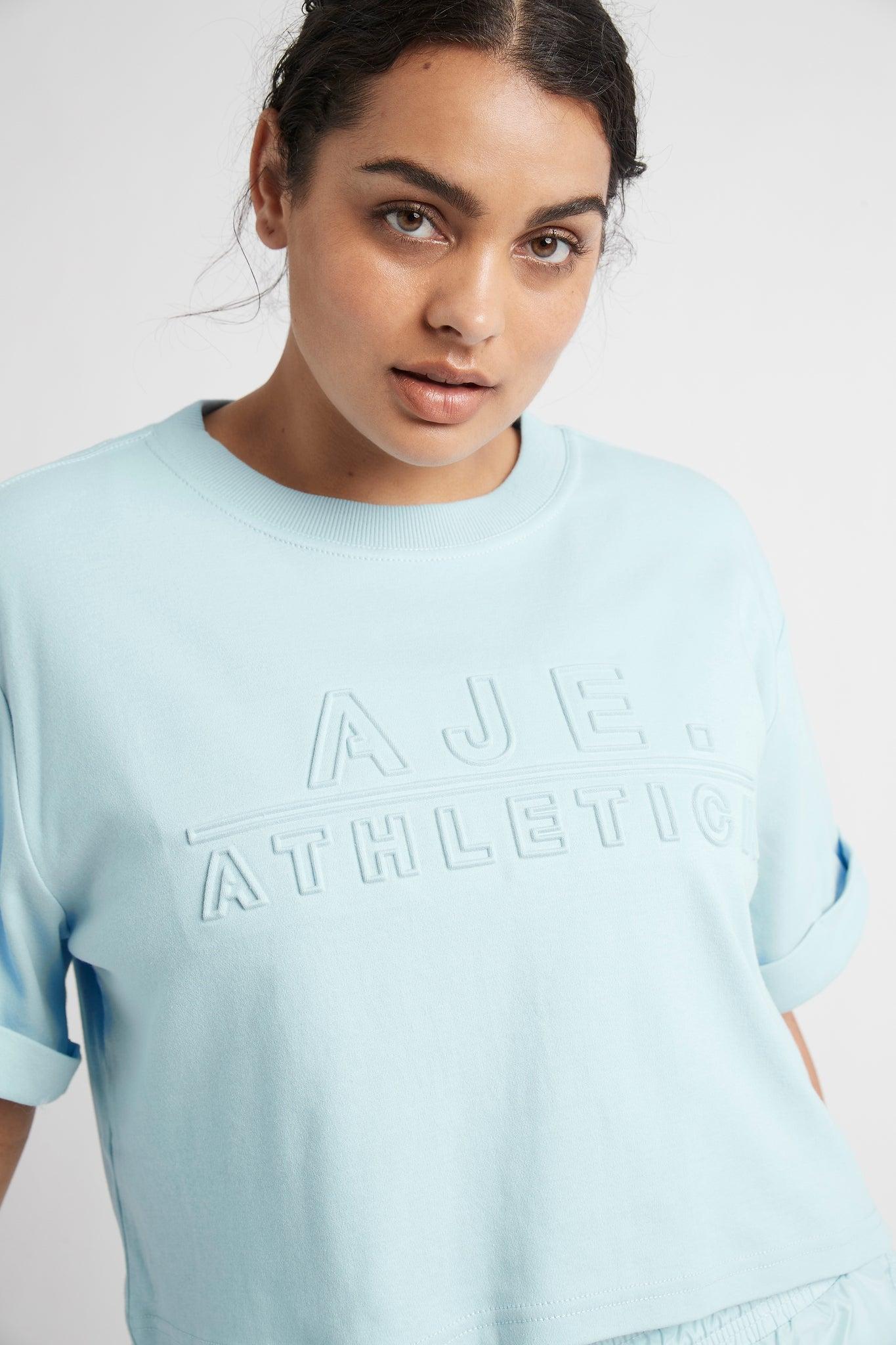 Cropped Embossed Classic Logo T-Shirt 105 Product Image