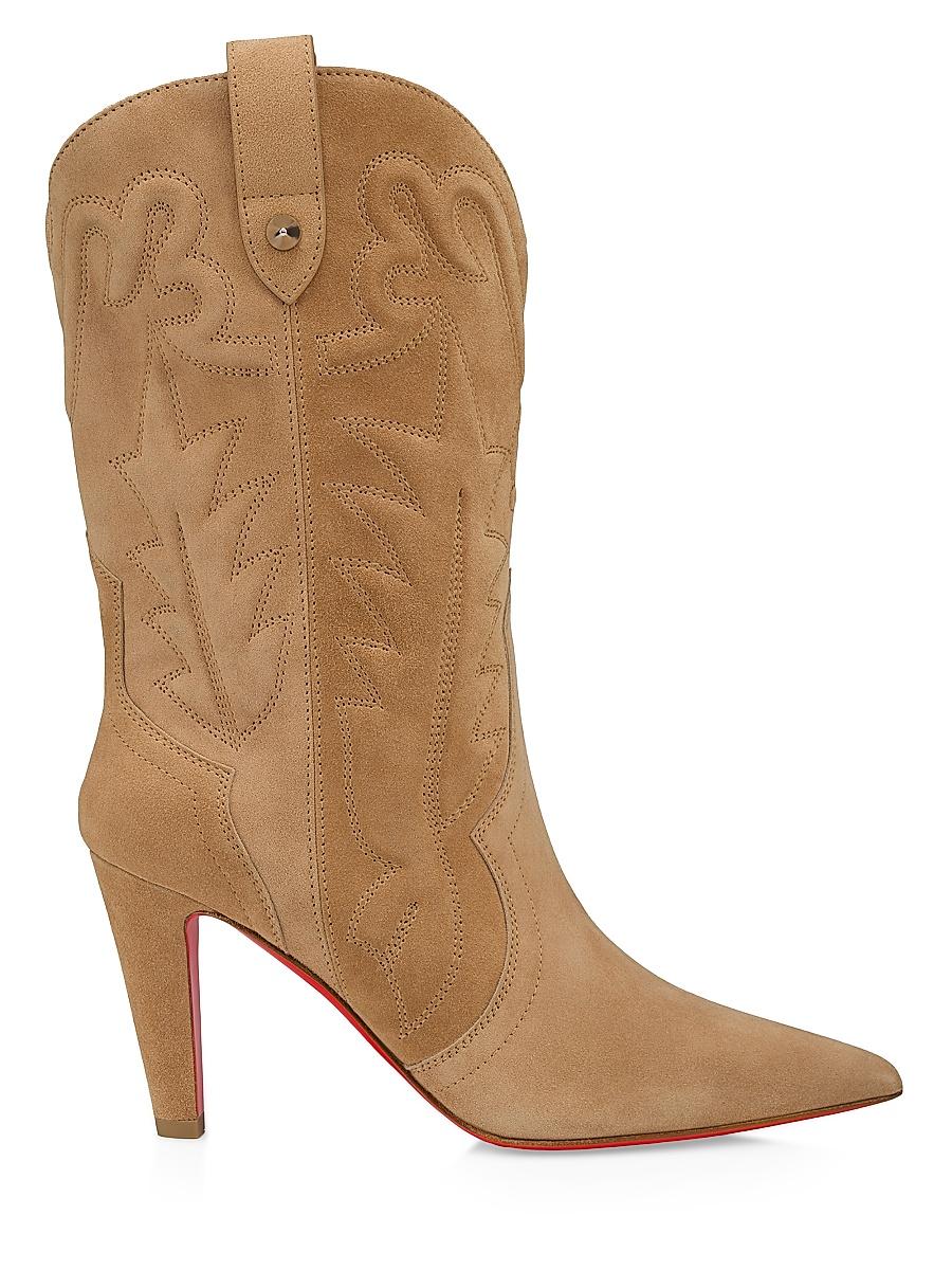 Womens Santiabooty 85MM Velvet Calf Booties Product Image