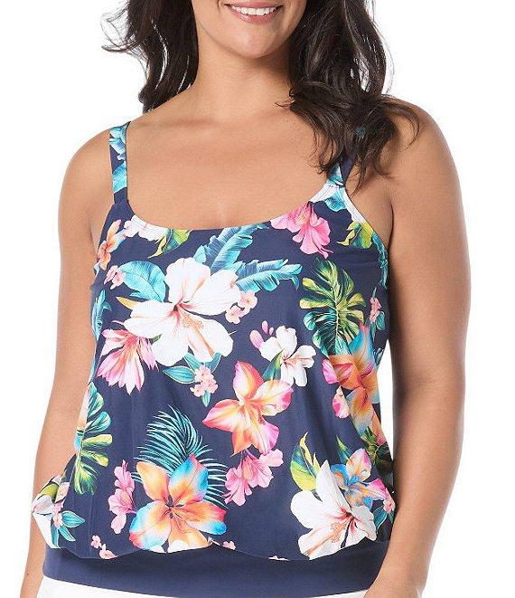 Beach House Plus Size Paloma Beach Solids Emma Swim Skort Product Image