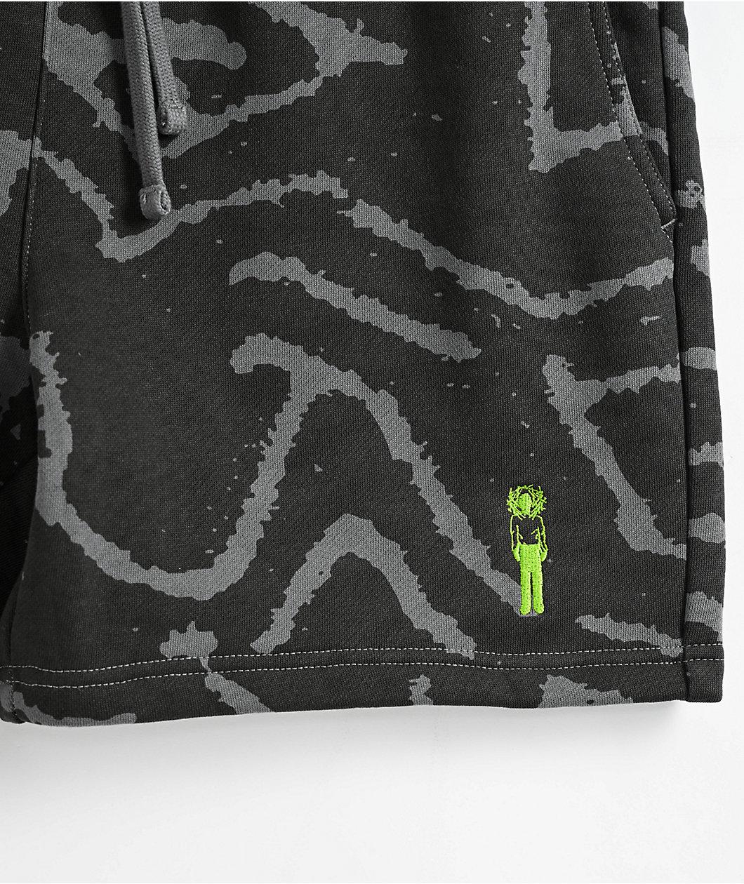 ITA Refraction Black Sweat Shorts Product Image