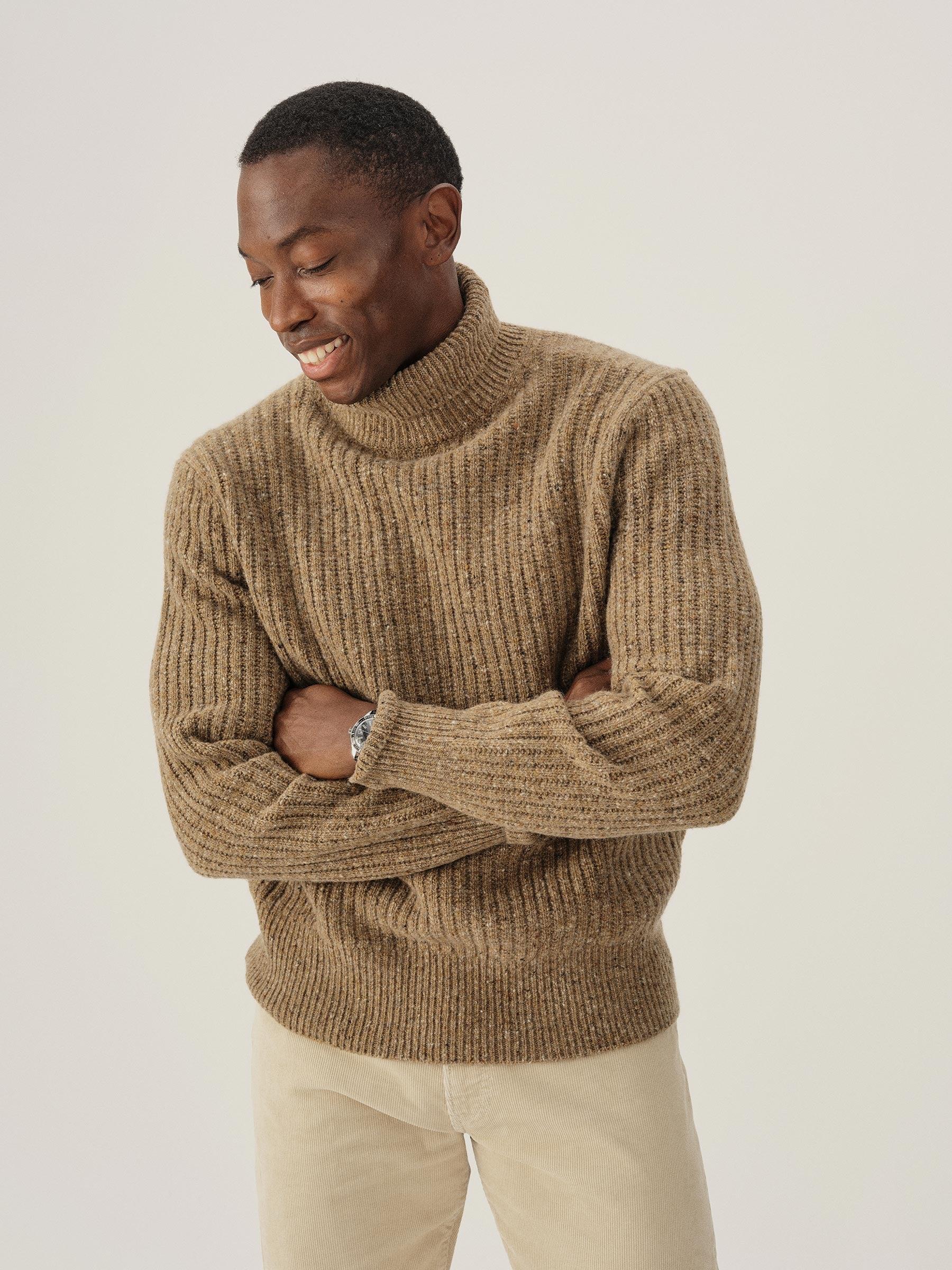 Brimstone Irish Donegal Wool Turtleneck Product Image