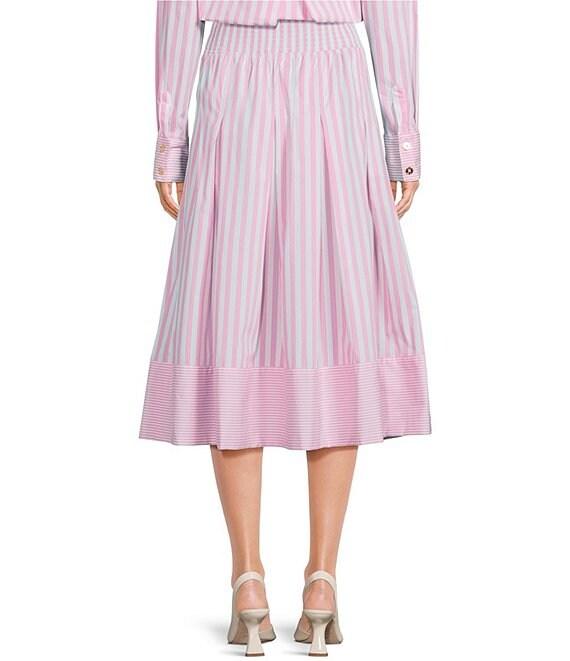 Buru Smocked Waist Midi Skirt Product Image