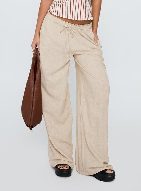 Seascape Oversize Tie Pants Natural Product Image