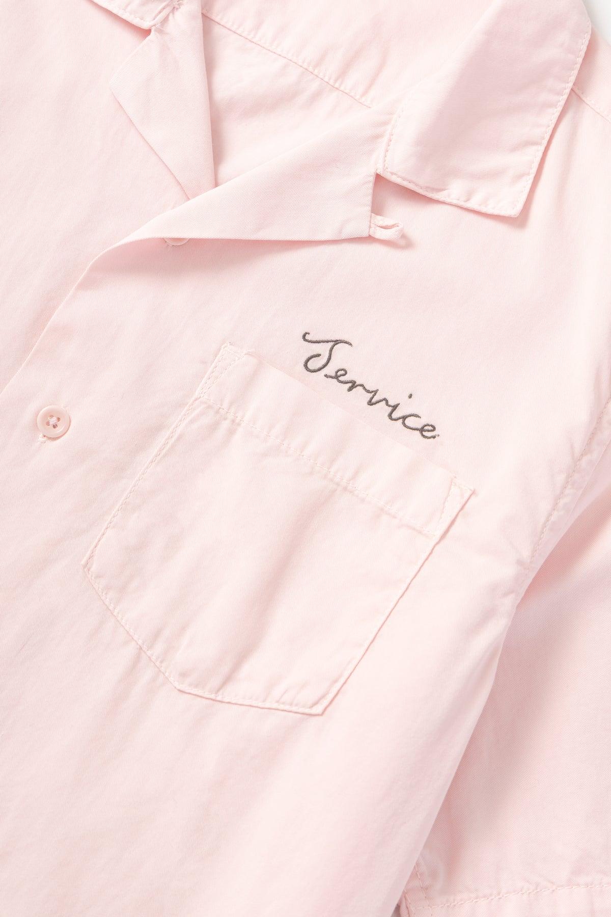 Service Works - Embroidered Resort Shirt - Dusty Pink Product Image
