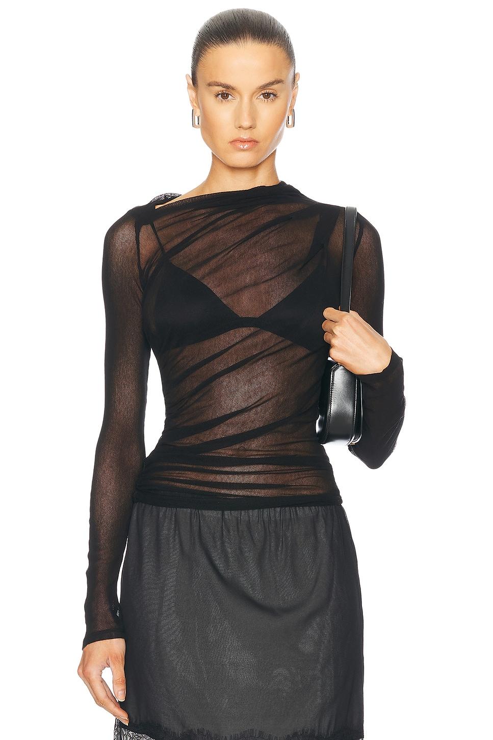 Long Sleeve Slash Top Product Image