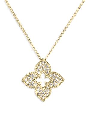 Womens Venetian Princess 18K Yellow Gold & Diamond Pendant Necklace Product Image