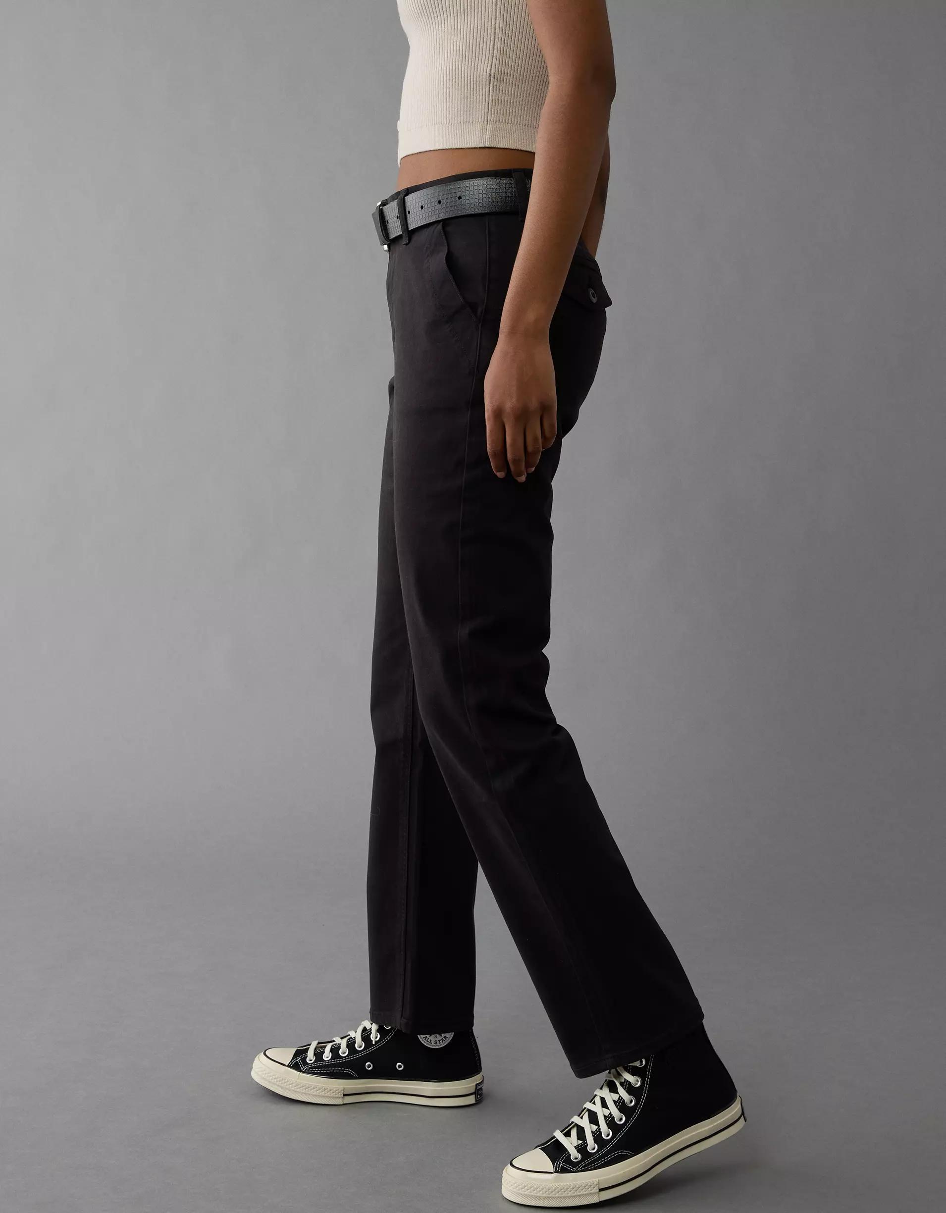 AE Stretch Super High-Waisted Straight Trouser Product Image
