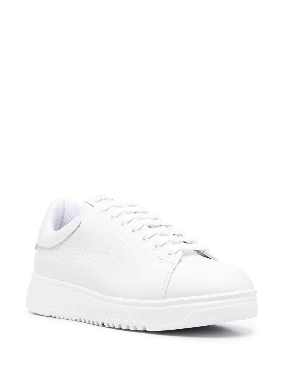 leather low-top sneakers Product Image