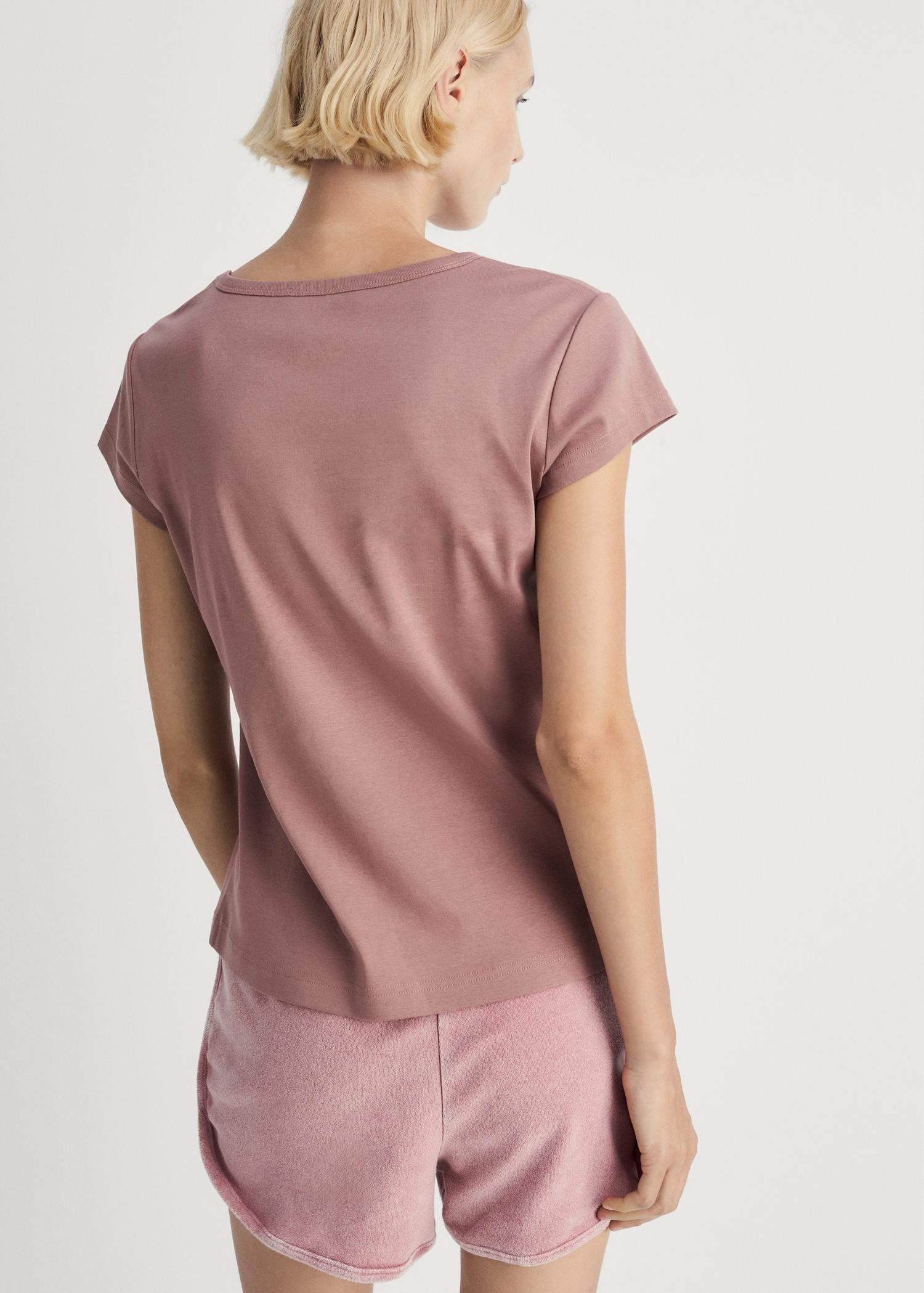 100% cotton short sleeve t-shirt - Women | MANGO USA Product Image