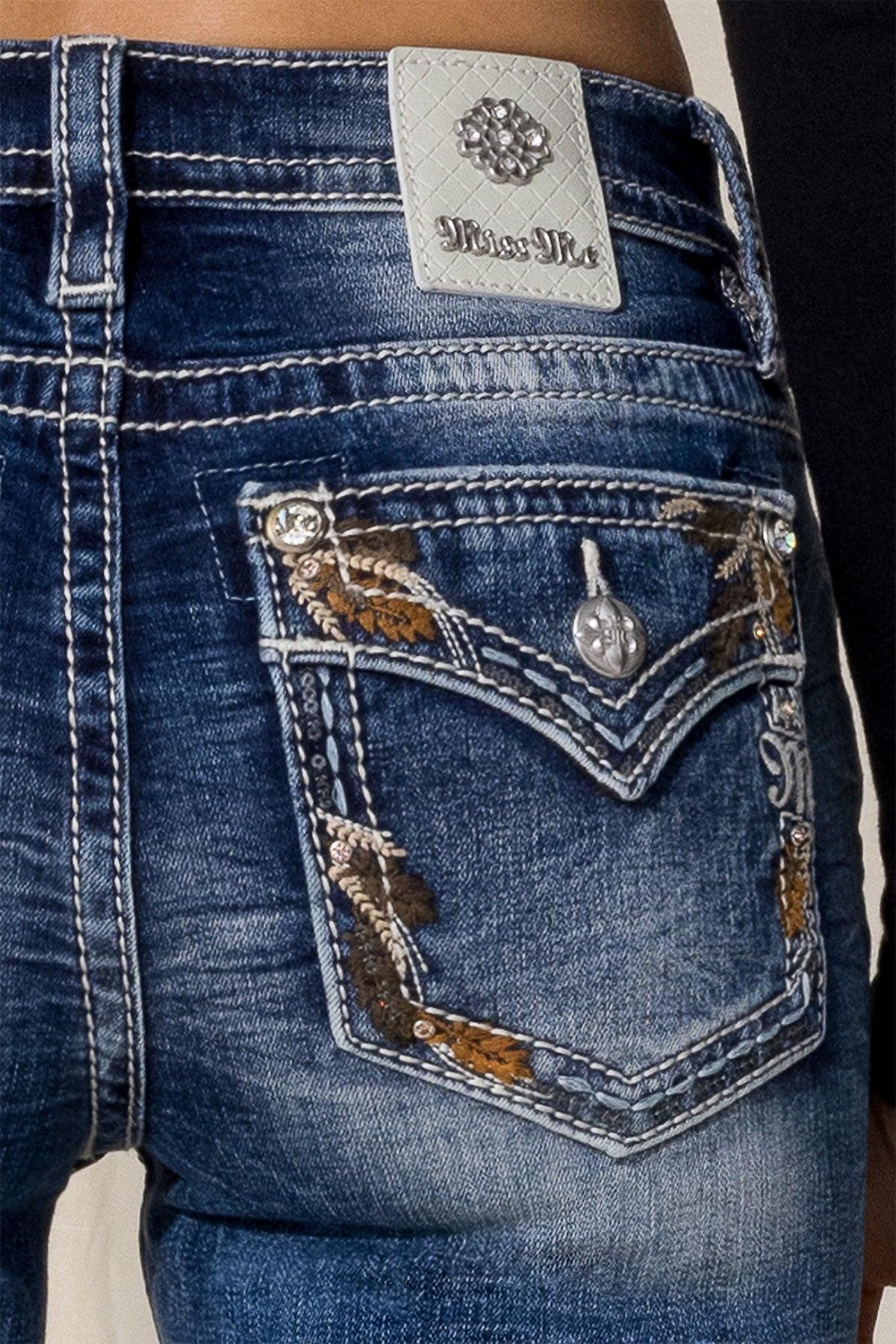 Falling Leaves Bootcut Jeans Product Image