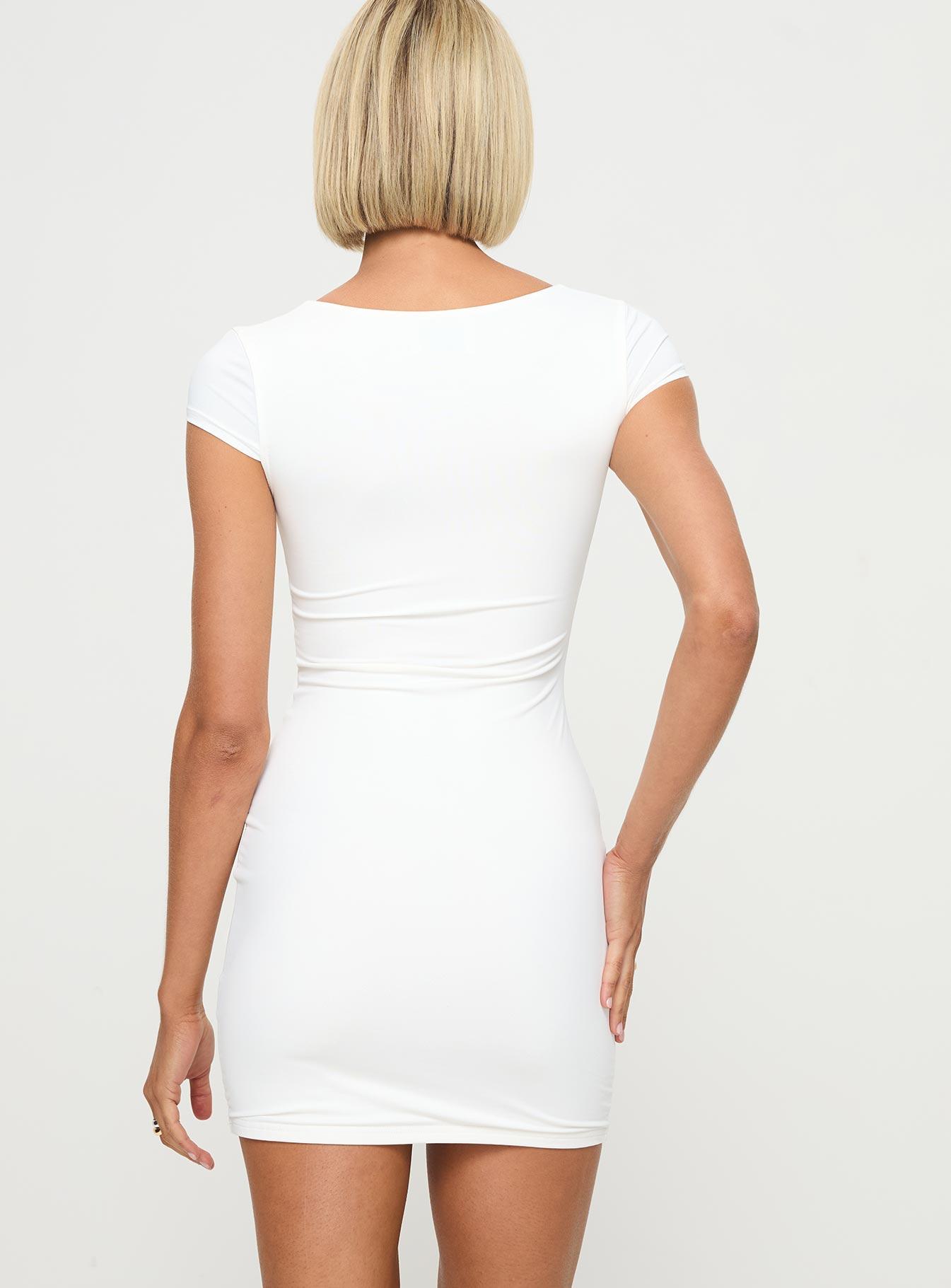 Clyne Mini Dress White Product Image