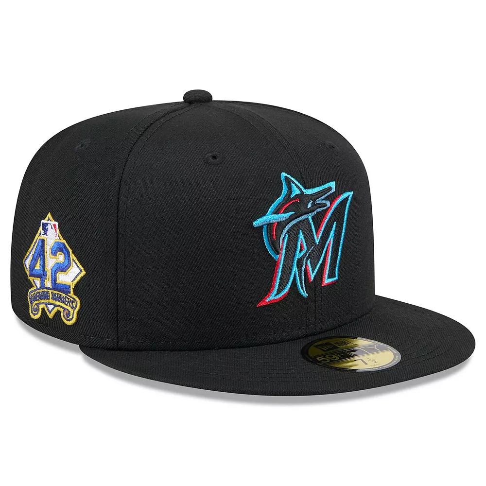Mens New Era Miami Marlins 2025 Jackie Robinson Day 59FIFTY Fitted Hat Product Image