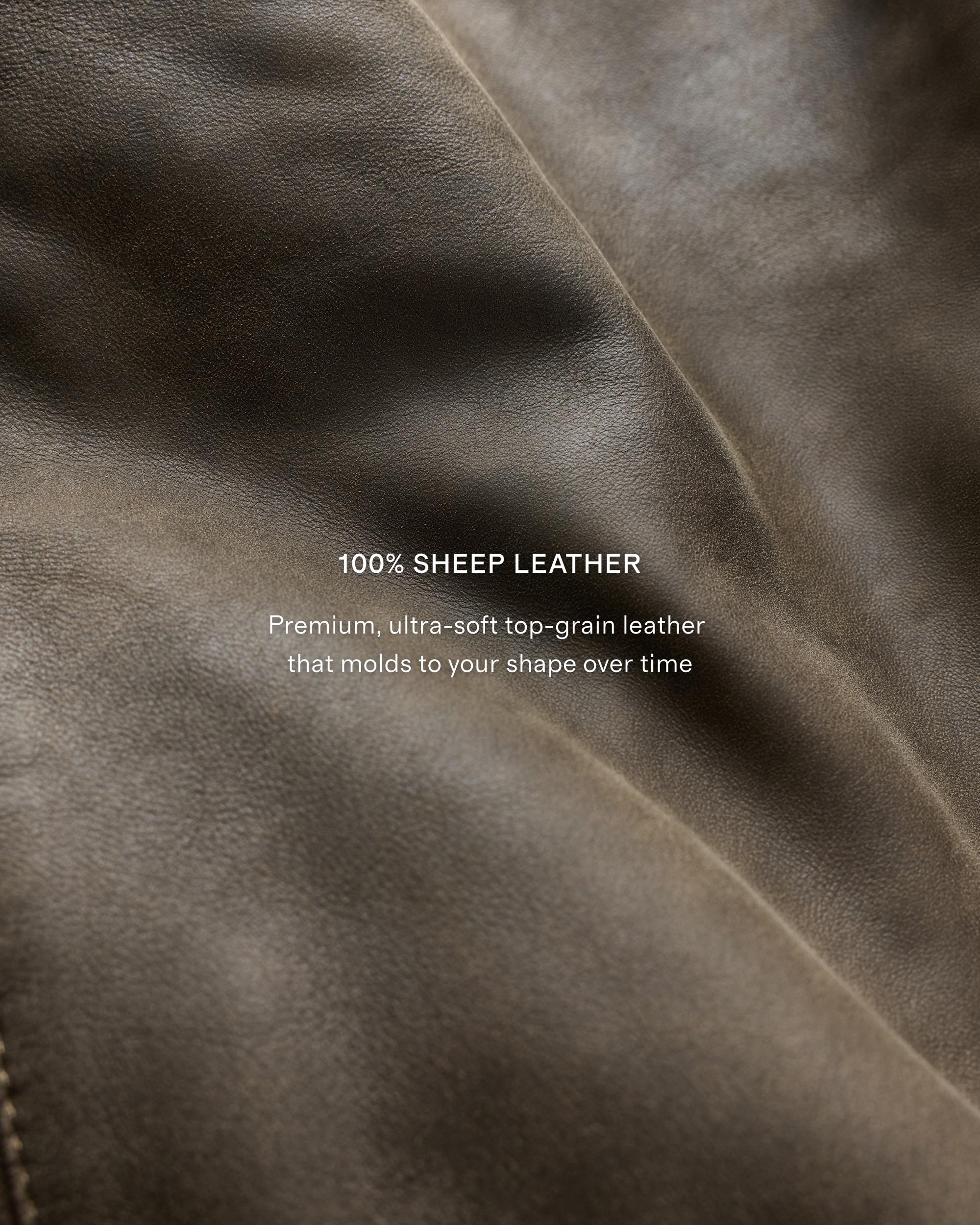 Quince | Women's Oversized Bomber Jacket Size XS, Leather Product Image