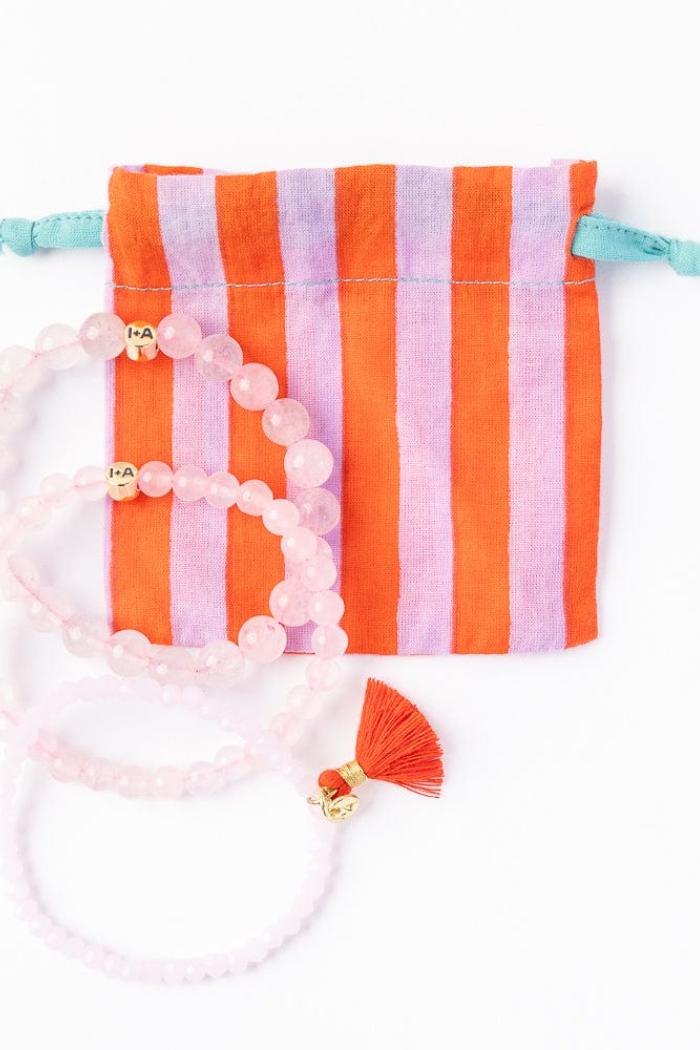 Addison Set Of 3 Stretch Bracelets Glass And Crystal With Bag Product Image