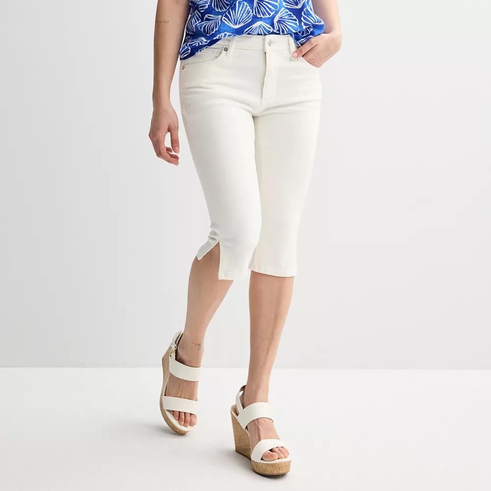 Women's Sonoma Goods For Life® Mid Rise Capris,  Product Image