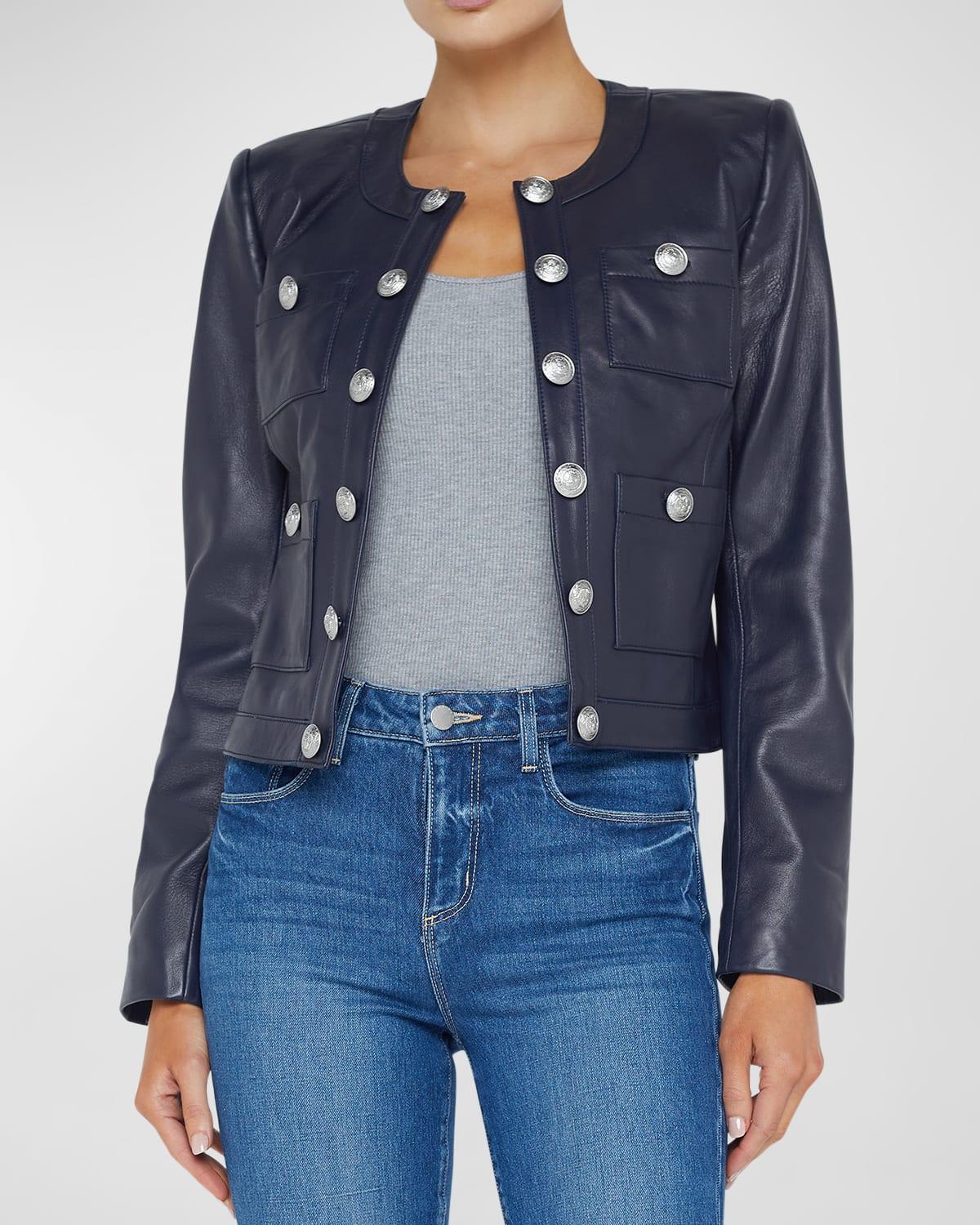 LAGENCE Jayde Collarless Jacket Product Image