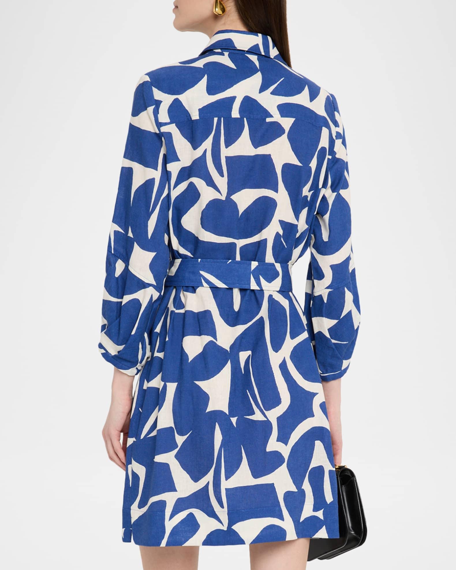Milo Abstract-Print Mini Shirtdress Product Image