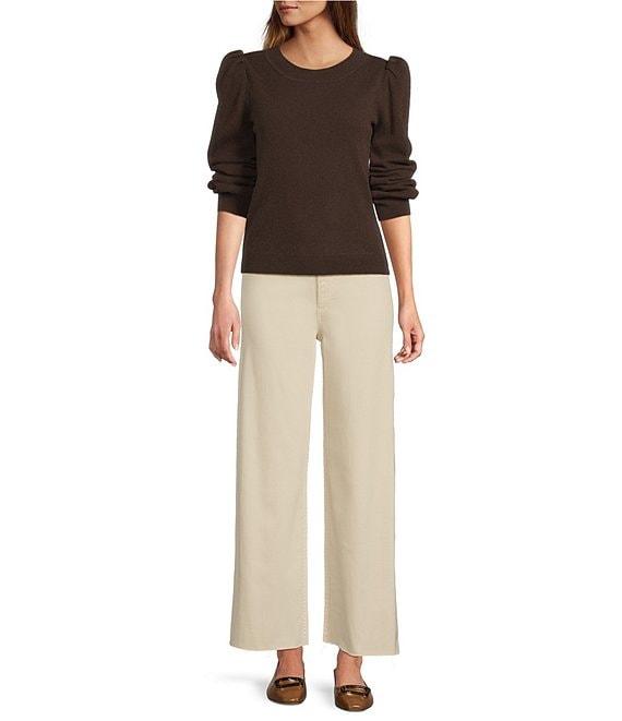 Antonio Melani Lisa Puff Sleeve Crew Neck Cashmere Sweater Product Image