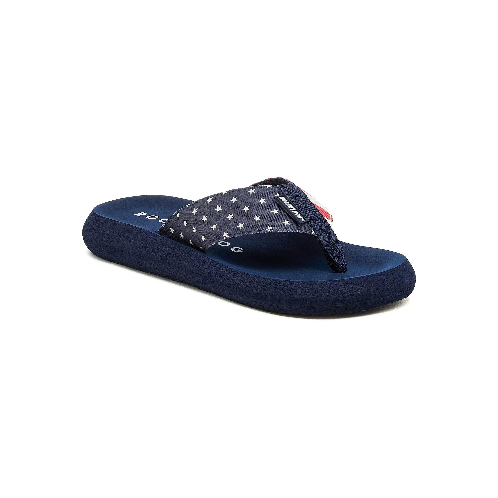 Rocket Dog Spotlight 2 Womens Flip Flop Sandals Blue Red Product Image