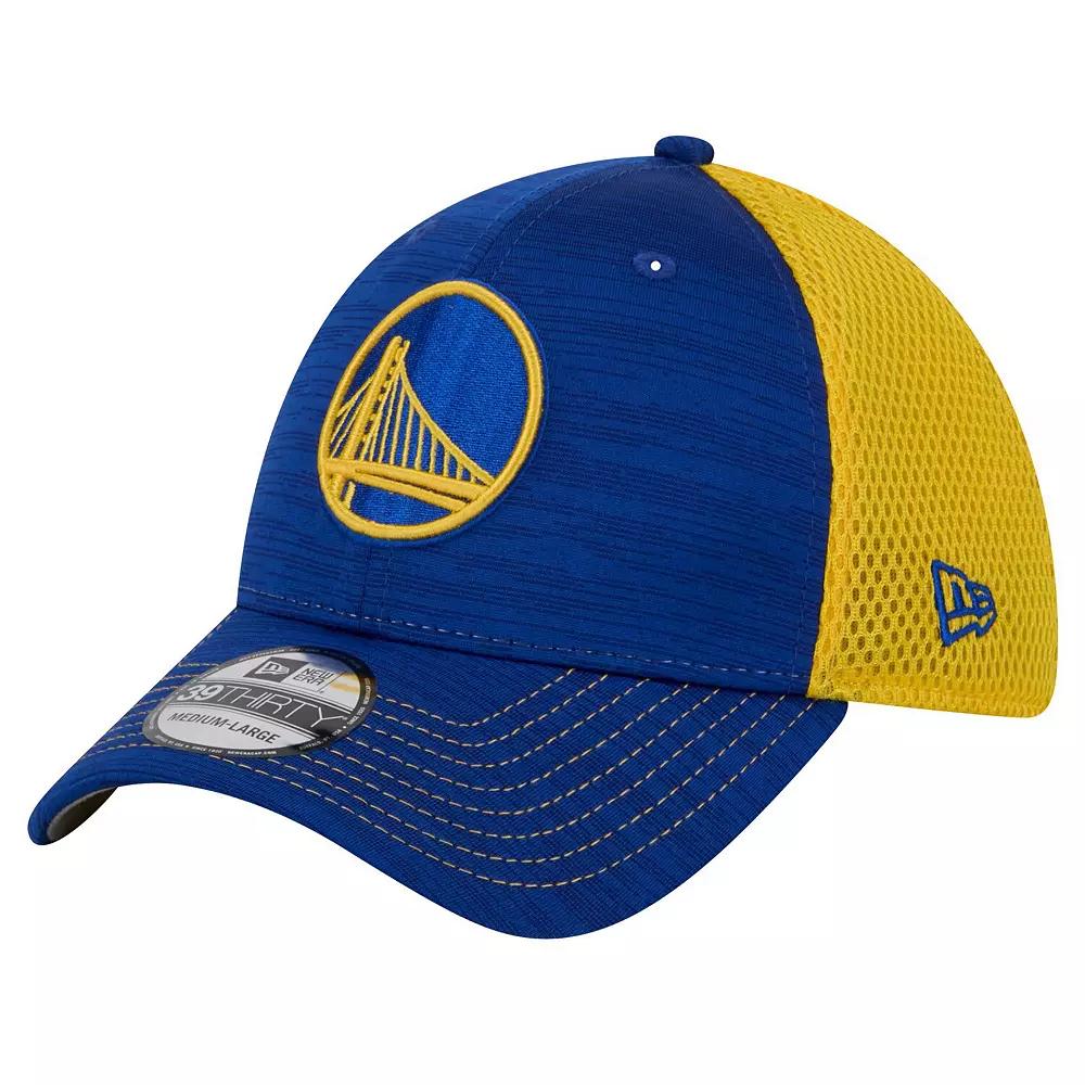 Men's New Era Royal Golden State Warriors Active Tech Neo Flex 39THIRTY Flex Hat, Size: Large/XL, Blue Product Image
