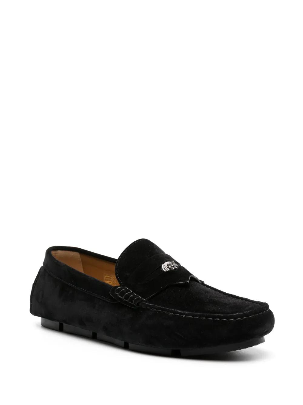 Medusa Head suede loafers Product Image