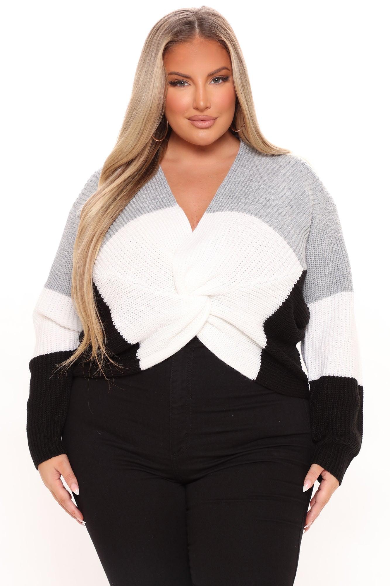 Just A Little Twisted Sweater - Black Product Image