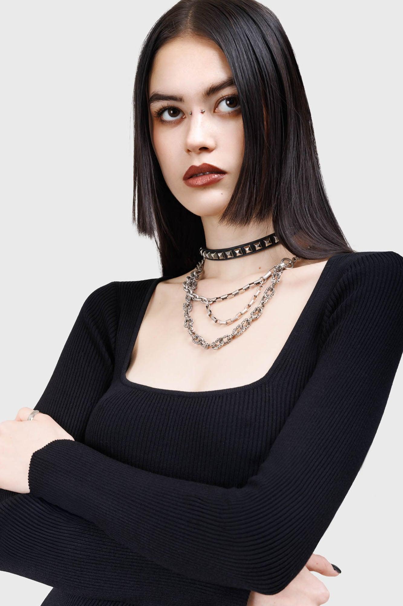 Dark Glyph Dress Female Product Image