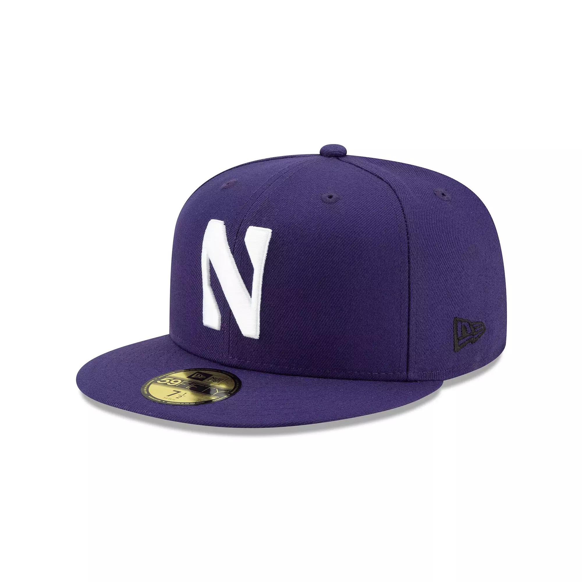 Men's New Era Purple Northwestern Wildcats Primary Team Logo Basic 59FIFTY Fitted Hat,  Product Image