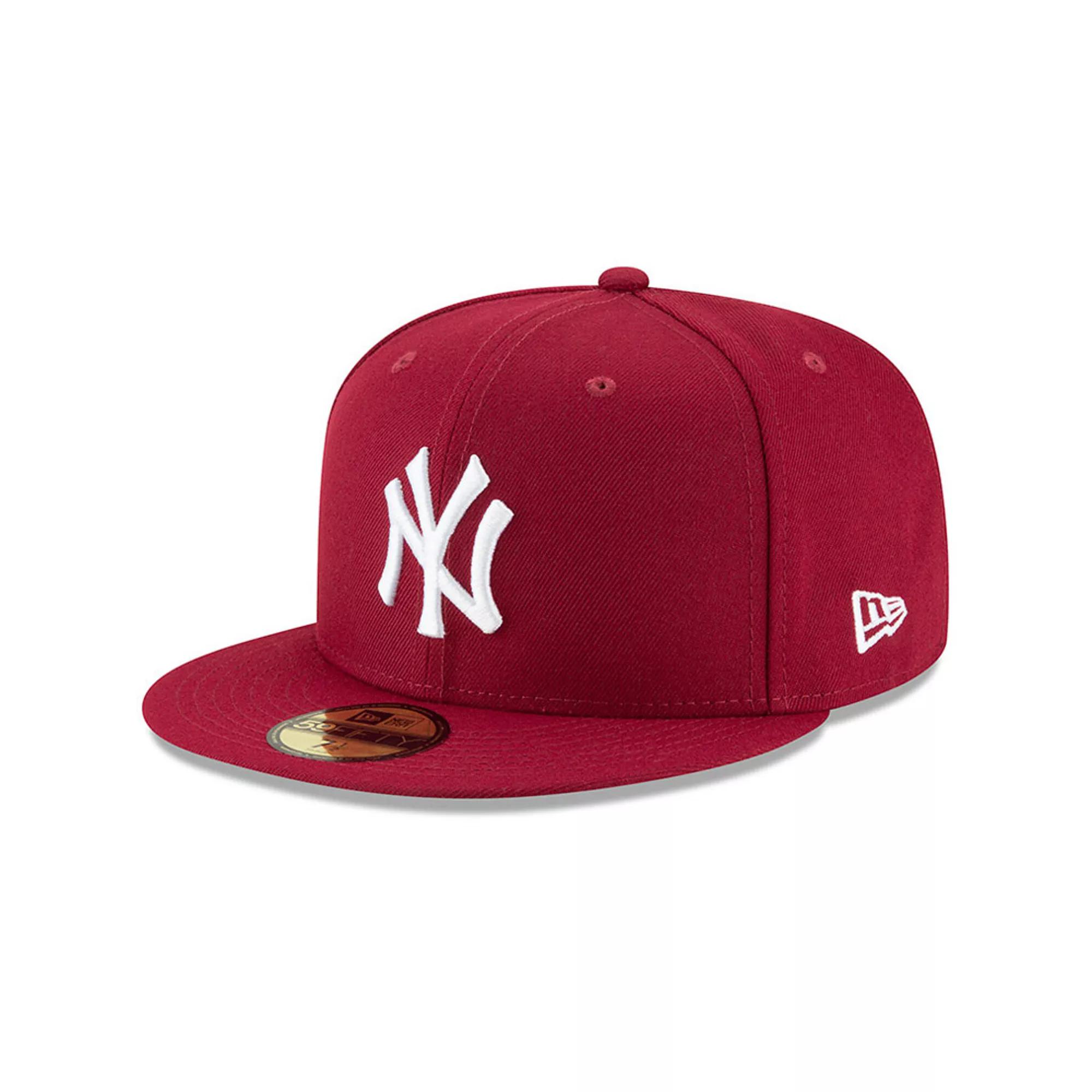 Mens New Era Crimson New York Yankees Fashion Color Basic 59FIFTY Fitted Hat Product Image